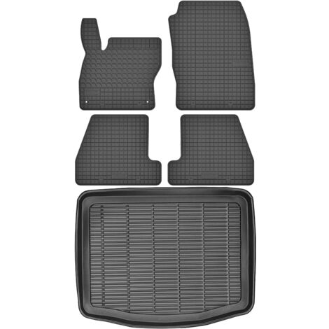 Alfombrillas de maletero MAX-MAT 910511 + MOTOHOBBY 150403 - Ford Focus III Hatchback de 2010 a 2018, zona de pies FC conductor - Instaladas