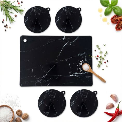 ALFOMBRILLAS DE SILICONA PARA COCINA DE INDUCCI脫N (JUEGO DE 5)