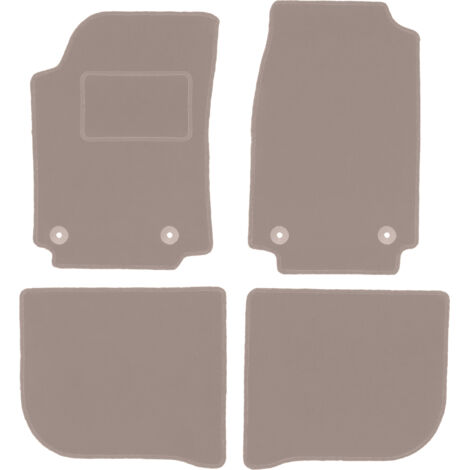 Alfombrillas de terciopelo beige para Audi 100 C4 avant, station wagon, sedan (1991-1994)