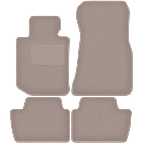 Alfombrillas de terciopelo beige para BMW 4 G23 Cabrio (2021-2022)