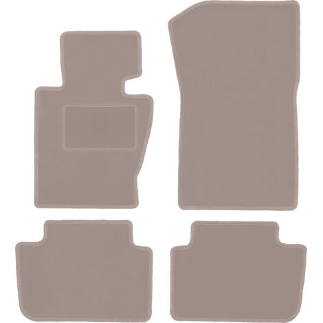 Alfombrillas de terciopelo beige para BMW X3 E83 SUV (2003-2010)