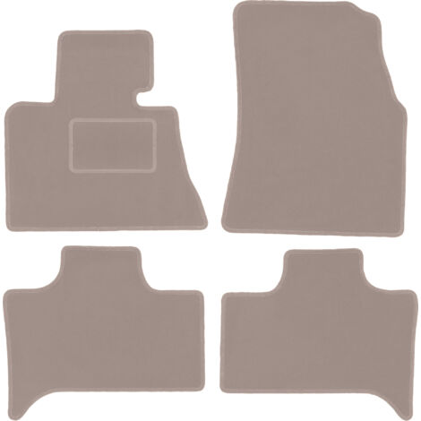 Alfombrillas de terciopelo beige para BMW X5 E53 2WD (1999-2006)