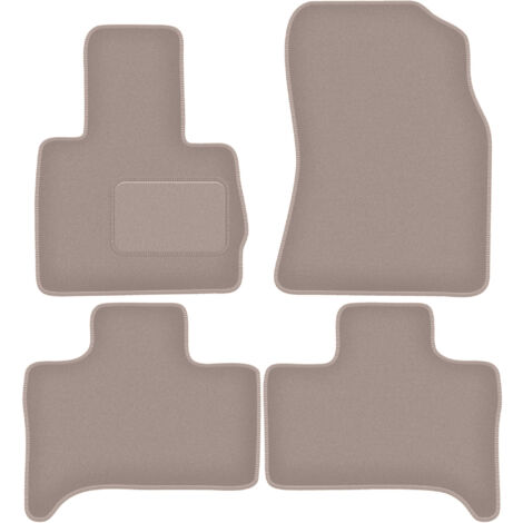 Alfombrillas de terciopelo beige para BMW X5 E53 xDrive 4WD (1999-2006)