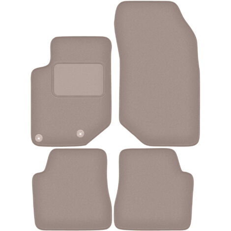 Alfombrillas de terciopelo beige para Citroën C4 III Hatchback (2020-)