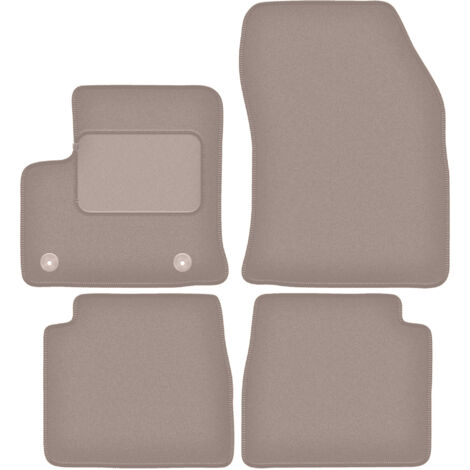 Alfombrillas de terciopelo beige para Citroën e-C4 hatchback (2021-)