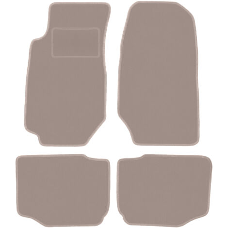 Alfombrillas de terciopelo beige para Ford Granada Sedán (1972-1985)