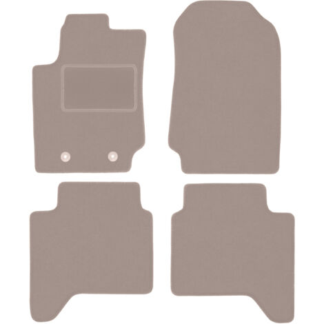Alfombrillas de terciopelo beige para Ford Ranger Raptor (2019-)