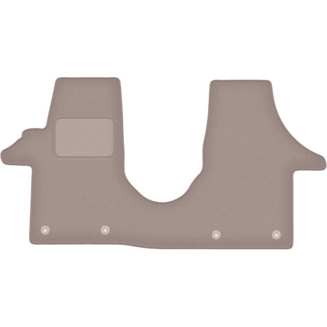 Alfombrillas de terciopelo beige para furgoneta Volkswagen Transporter T5 (2003-2015)