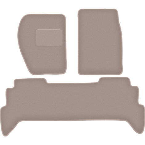 Alfombrillas de terciopelo beige para Land Rover Discovery I todoterreno (1989-1998)
