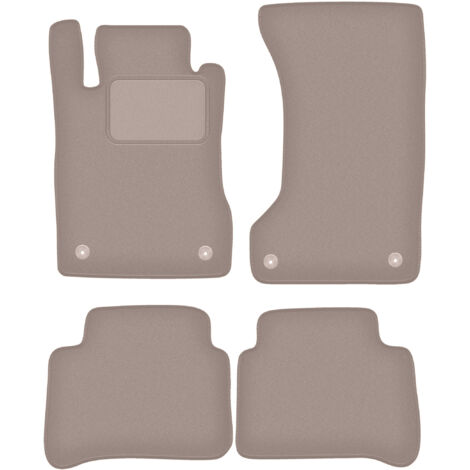Alfombrillas de terciopelo beige para Mercedes W211 4Matic (2003-2009)