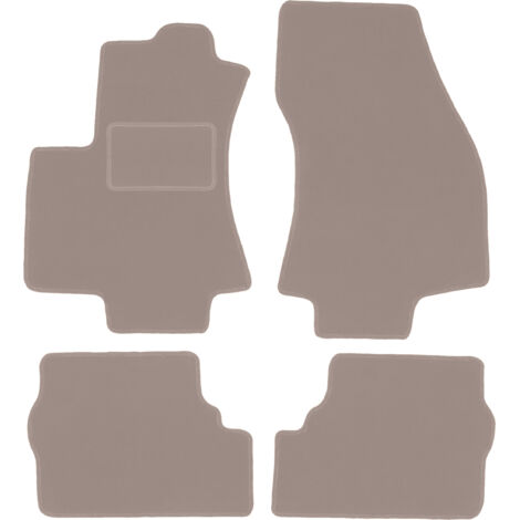 Alfombrillas de terciopelo beige para: Opel Zafira A monovolumen (1999-2005)