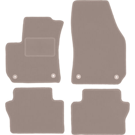 Alfombrillas de terciopelo beige para Opel Zafira B monovolumen (2005-2014)