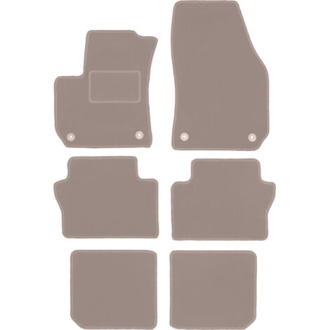 Alfombrillas de terciopelo beige para Opel Zafira B monovolumen (2005-2014)