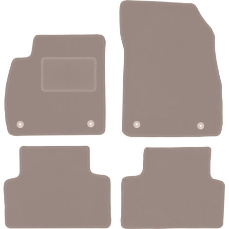 Alfombrillas de terciopelo beige para Opel Zafira C monovolumen (2012-2018)