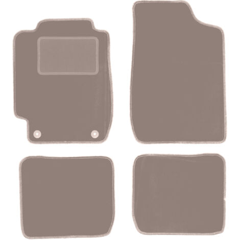 Alfombrillas de terciopelo beige para Toyota Corolla E10 hatchback, station wagon, sedan (1992-1997)