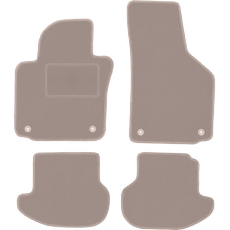 Alfombrillas de terciopelo beige para Volkswagen Eos cabrio (2005-2015)