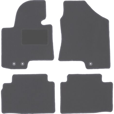 Alfombrillas de terciopelo color grafito para Hyundai ix35 SUV (2009-2015).