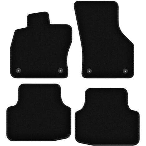 Alfombrillas de terciopelo negro BASIC para Audi A3 8Y IV sedán, liftback, station wagon, avant (2020-)