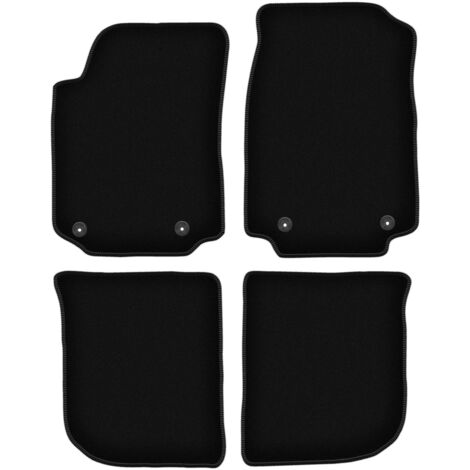Alfombrillas de terciopelo negro BASIC para Audi A6 C4 sedán, familiar, avant (1994-1997)