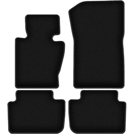 Alfombrillas de terciopelo negro BASIC para BMW X3 E83 SUV (2003-2010)