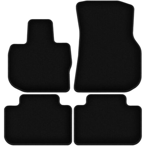 Alfombrillas de terciopelo negro BASIC para BMW X3 G01 SUV (2017-)