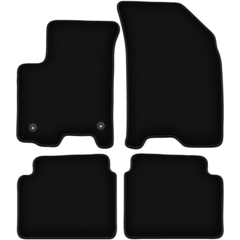 Alfombrillas de terciopelo negro BASIC para Chevrolet Aveo I T200 / T250 hatchback, sedán (2002-2011)