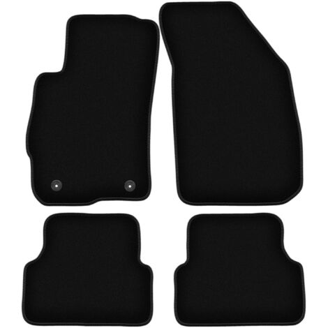 Alfombrillas de terciopelo negro BASIC para Chevrolet Aveo II T300 hatchback, sedán (2011-)