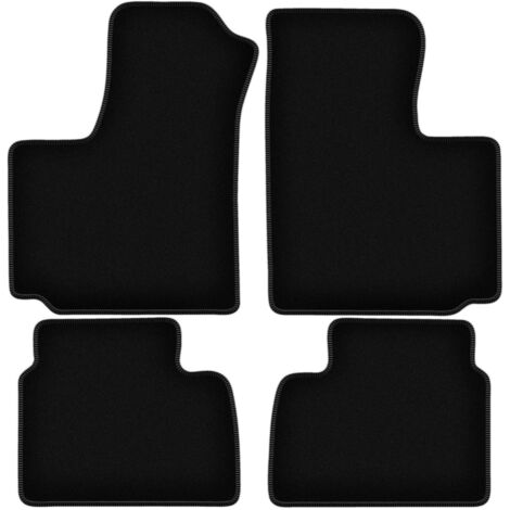 Alfombrillas de terciopelo negro BASIC para Fiat Doblo I Kombivan (2000-2009)