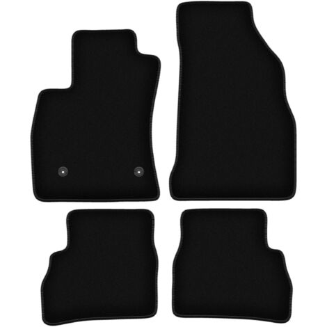Alfombrillas de terciopelo negro BASIC para Fiat Doblo III Kombivan (2021-)