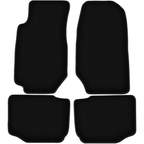 Alfombrillas de terciopelo negro BASIC para Ford Granada sedán (1972-1985)