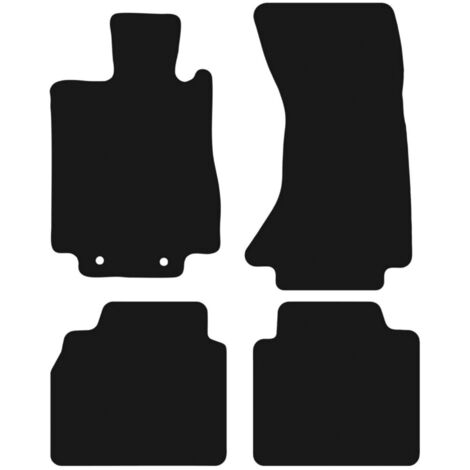 Alfombrillas de terciopelo negro BASIC para Mercedes S W220 4Matic largo (1998-2005)