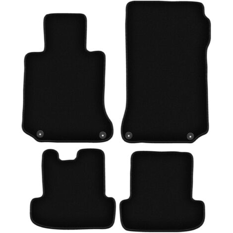 Alfombrillas de terciopelo negro BASIC para Mercedes W207 Coupé Clase E (2009-)