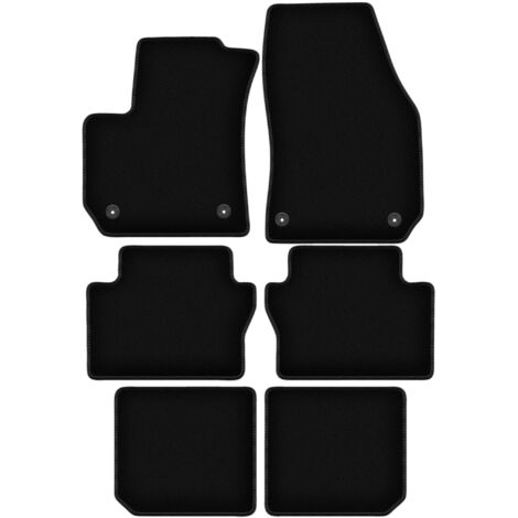 Alfombrillas de terciopelo negro BASIC para Opel Zafira B monovolumen (2005-2014)