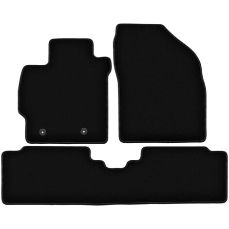 Alfombrillas de terciopelo negro BASIC para Toyota Corolla E14 / E15 familiar, sedán (2007-2012)