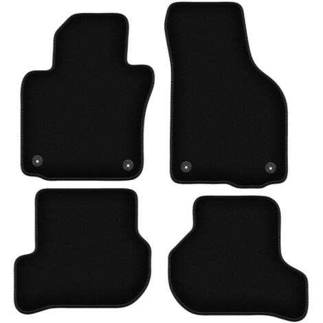 Alfombrillas de terciopelo negro BASIC para Volkswagen Scirocco III Coupé (2008-2017)