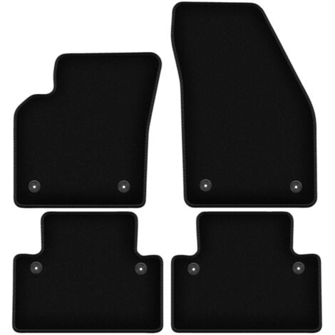 Alfombrillas de terciopelo negro BASIC para Volvo S40 II sedán (2004-2012)