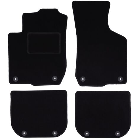 Alfombrillas de terciopelo negro para Audi A3 8L hatchback (1996-2001)