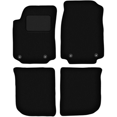 Alfombrillas de terciopelo negro para Audi A6 C4 sedán, familiar, avant (1994-1997)