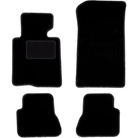 Alfombrillas de terciopelo negro para BMW 3 E46 Cabrio (2000-2007)