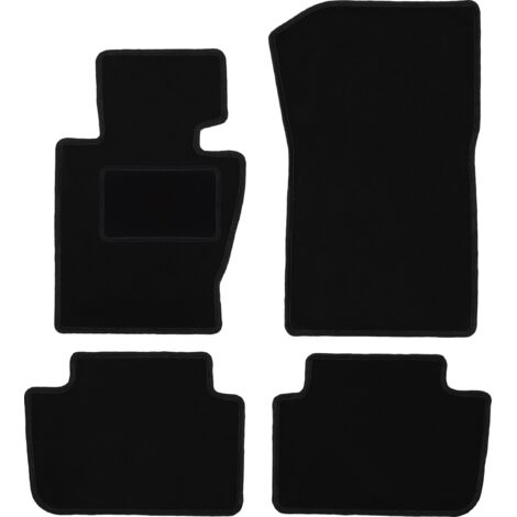 Alfombrillas de terciopelo negro para BMW X3 E83 SUV (2003-2010)
