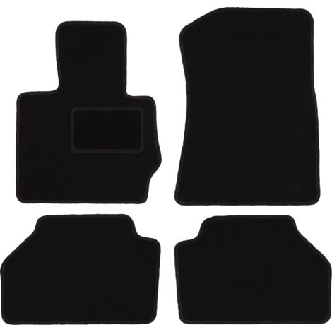 Alfombrillas de terciopelo negro para BMW X3 F25 SUV (2010-2017)