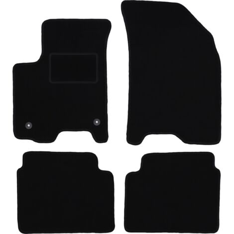 Alfombrillas de terciopelo negro para Chevrolet Aveo I T200 / T250 hatchback, sedán (2002-2011)