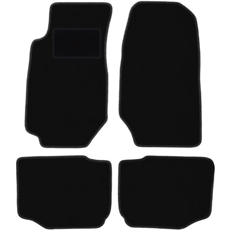 Alfombrillas de terciopelo negro para Ford Granada Sedán (1972-1985)