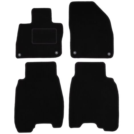 Alfombrillas de terciopelo negro para Honda Civic VIII (UFO) hatchback (2006-2012)