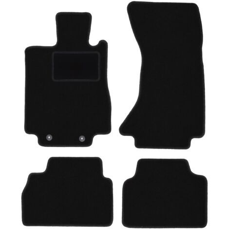 Alfombrillas de terciopelo negro para Mercedes S W220 4Matic corto (1998-2005)
