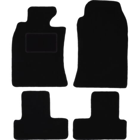 Alfombrillas de terciopelo negro para: Mini Cooper One R50 hatchback (2001-2007)