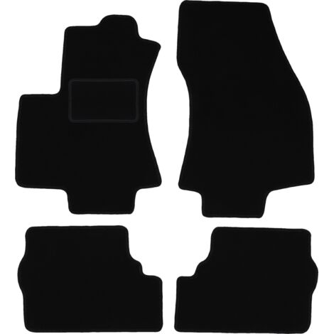 Alfombrillas de terciopelo negro para: Opel Zafira A monovolumen (1999-2005)