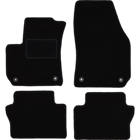 Alfombrillas de terciopelo negro para Opel Zafira B monovolumen (2005-2014)