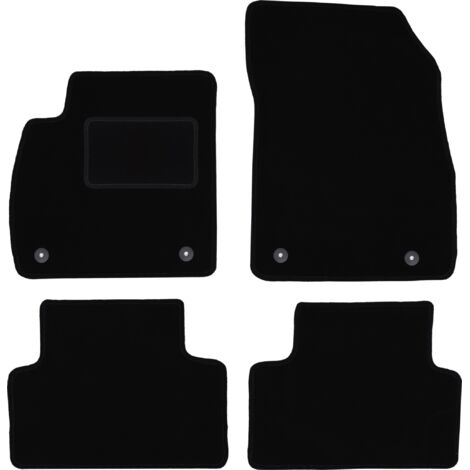 Alfombrillas de terciopelo negro para Opel Zafira C monovolumen (2012-2018)