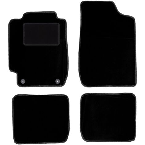 Alfombrillas de terciopelo negro para Toyota Corolla E10 hatchback, station wagon, sedan (1992-1997)